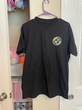 Carhartt Black Short Sleeve Tee with Yellow and Blue Logo